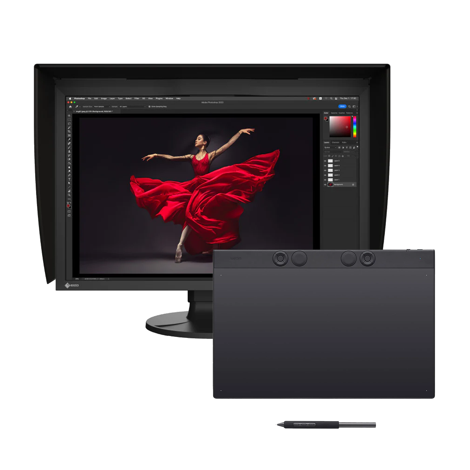 BUNDLE : Wacom Intuos Pro pen tablet Large + Ecran EIZO (au choix)
