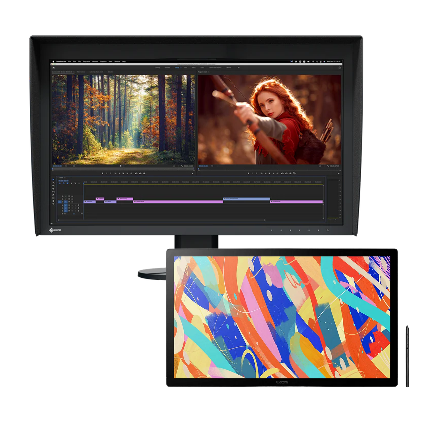 BUNDLE : Wacom Cintiq 24 pen DTK246 + Ecran EIZO (au choix)